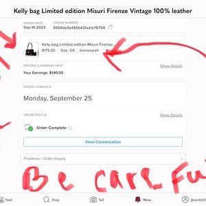 Do not sell to this person She bought my bag and put a claim never returned it